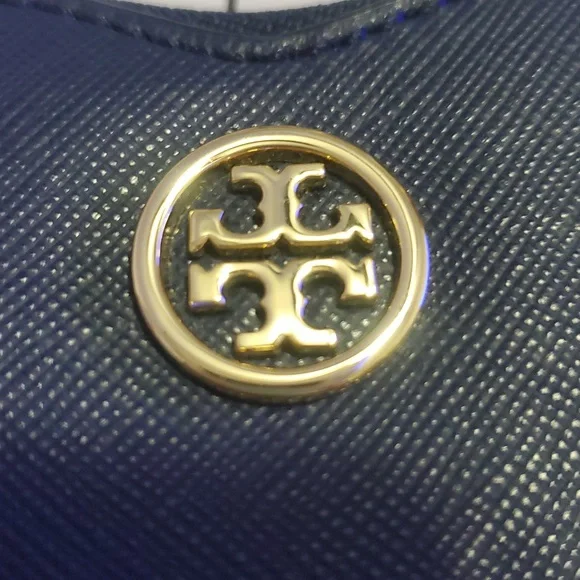 TORY BURCH Navy Heart Coin Pouch - Picture 3 of 7